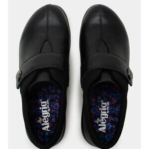 Alegria Danni Jet Black Vegan Leather Clogs EU 41 US 8